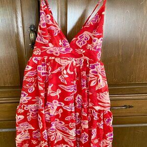 Lisette V-Neck Floral Print Tiered Maxi Dress Lisette V-Neck Floral Print Tiered